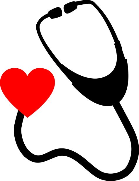 Stethoscope With Heart Attached Vector Clipart Image Free Stock Photo