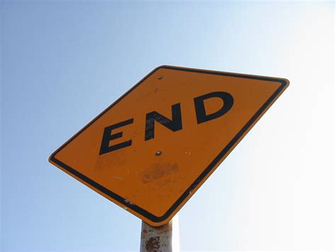End Sign | Keith Robinson | Flickr