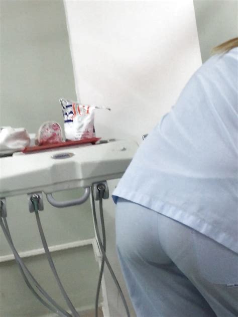 Blonde Dentist Showing Vpl Pantylines Freakden