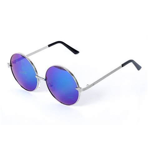 women s oversized revo lens round glasses with silver metal frames cute sunglasses ray ban