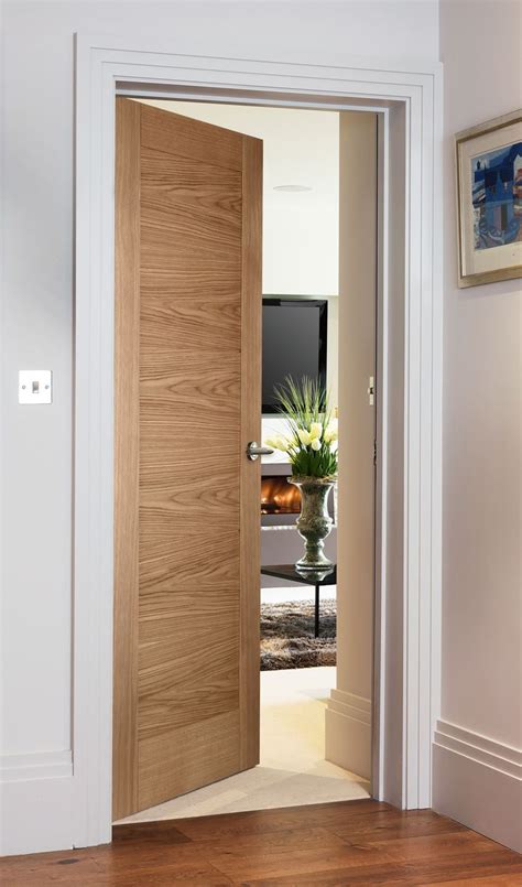 Sienna Natural Oak Contemporary Style Door For Modern Homes Oak