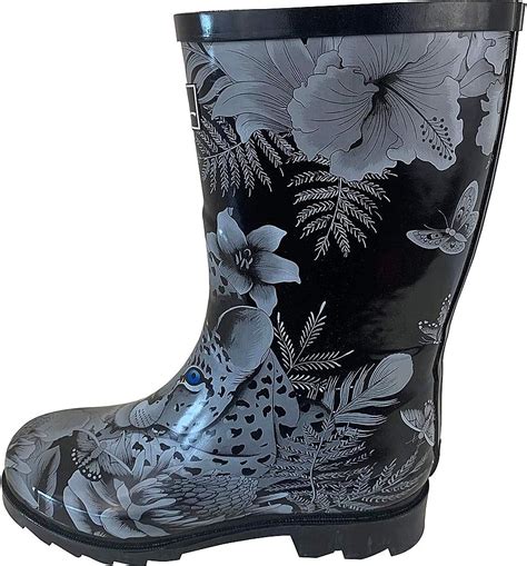 Anuschka Womens Mid Calf Rain Boot Handmade Waterproof Natural