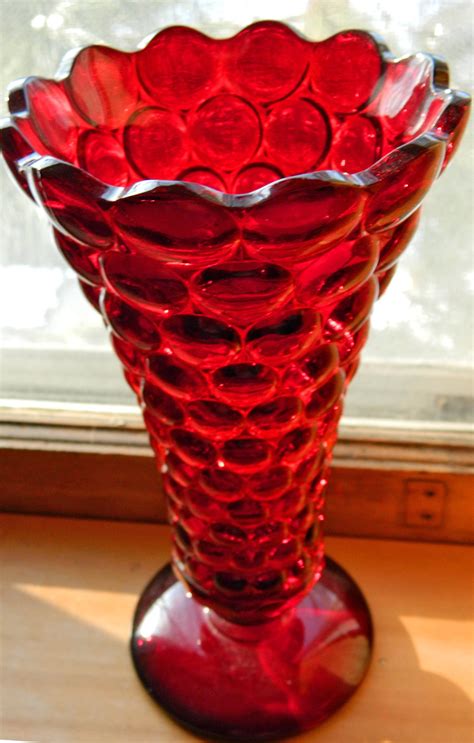 Antique Red Glass Vase Home Design Ideas