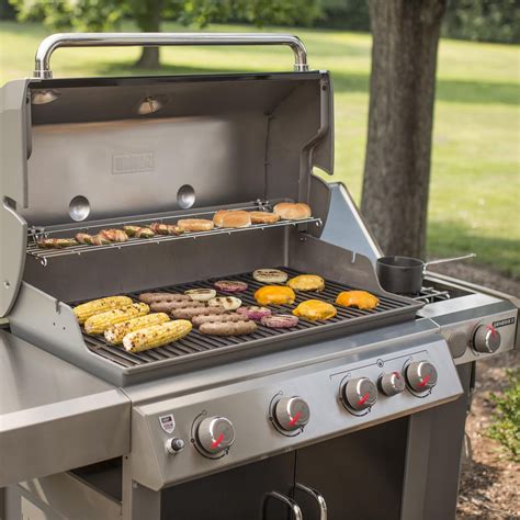 Weber Genesis Ii E 435 Natural Gas Grill With Sear Burner And Side Burner
