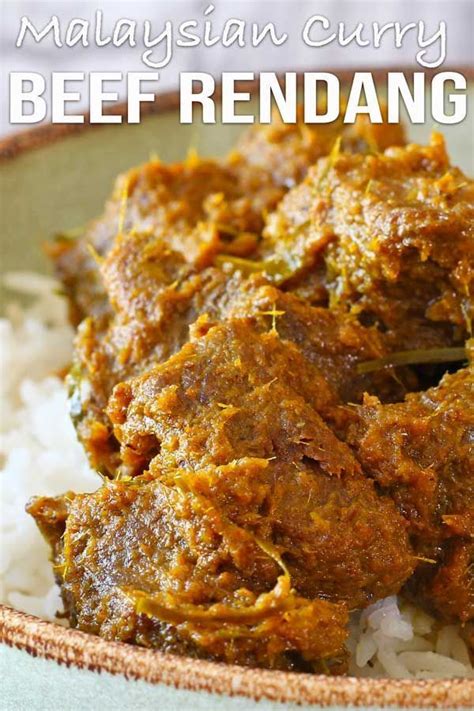 Beef Rendang Curry Malaysian Style Packed With Herbs And Spices Like