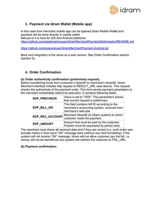 Idram Merchant Api Idram Payment System Merchant Interface Description