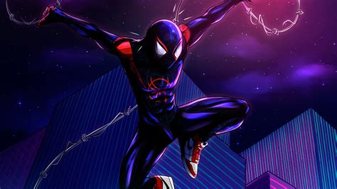 Miles Morales Spider Man Into The Spider Verse 4k Hd Wallpaper