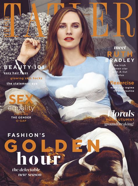 September 2017 Cover Of Irish Tatler Starring Ruth Bradley Vanity Fair