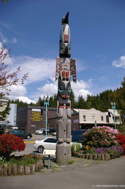 Chief Kyan Totem Pole In Ketchikan Alaska Hi Res 720p Hd