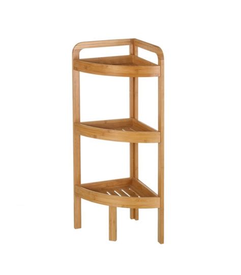 Dans des espaces d'eau souvent réduits, l'étagère pour salle de bain permet d'organiser, de ranger et de présenter les objets de manière pratique. Étagère d'Angle pour WC ou Salle de Bain en Bambou
