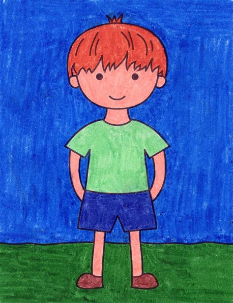How To Draw A Cute Boy For Kids All Were Created With Lots Of Hands