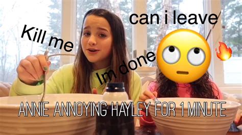 Annie Leblanc Annoying Hayley For One Minute Straight Youtube
