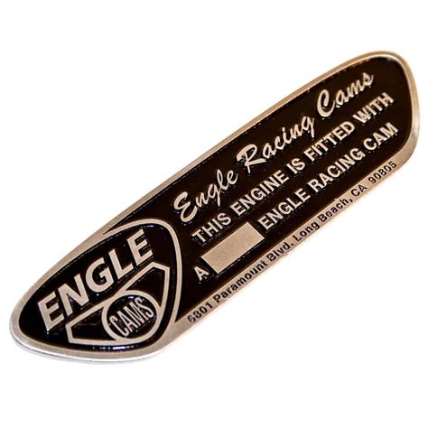 Engle Racing Cams Metal Badge Engle Cams Badge Classic Vw Parts For