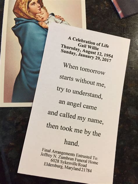 Funeral Card Ideas