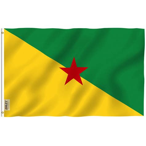 Fly Breeze French Guiana Flag 3x5 Foot - Anley Flags