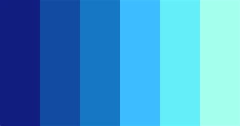Blue Aqua Gradient Color Scheme Aqua