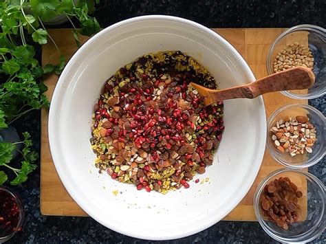 jewelled couscous recipe with puy lentils and pomegranate elizabeth s kitchen diary