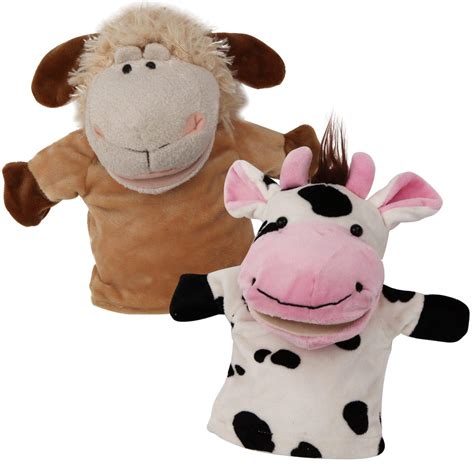 Animal Hand Puppets Set Of 2 By Betterline Premium Quality 95
