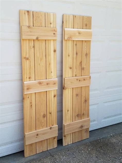 Wood Shutters Rustic Exterior Cedar Shutters Board And 3 Batten