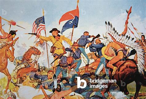 Image Of Custers Last Stand At The Battle Of Little Bighorn 25th By
