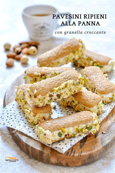 Ricette bimby con panna fresca. Pavesini ripieni alla panna con granella croccante ...