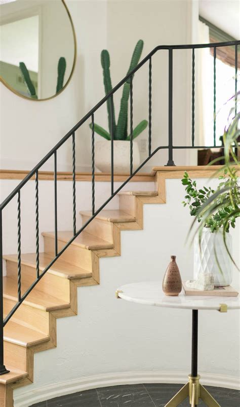 Stair Railing Idea Update Wrought Iron Handrails Wrought Iron Stair