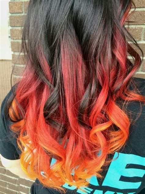 Dyed Tips Hair Dye Tips Dip Dye Hair Dyed Red Hair Dip Dyed Pink