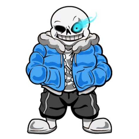 Undertale Sans With Flaming Eye Sticker Mania