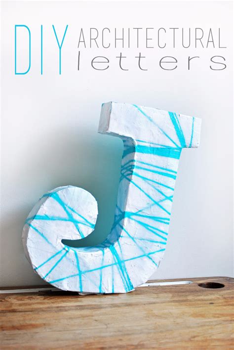 41 Amazing Diy Architectural Letters For Your Walls
