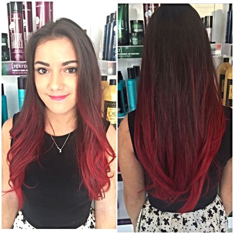 Red Ombré Bangstyle House Of Hair Inspiration