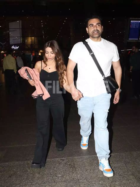 Newlyweds Arbaaz Khan And His Wife Sshura Khan Return From Their