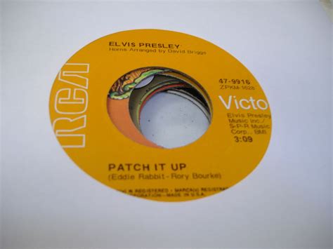 Elvis Presley Patch It Up Records Lps Vinyl And Cds Musicstack