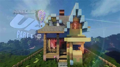 Minecraft Lets Build Disney Pixar Up House Youtube