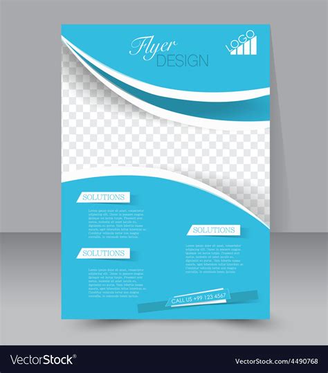 Flyer Template Business Brochure Editable A4 Vector Image