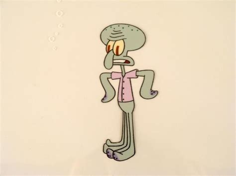 Angry Squidward Spongebob Production Cel Original Art