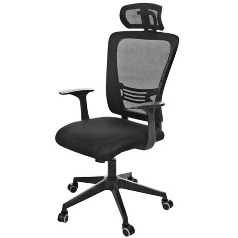 Une chaise de bureau confortable permet de mieux se concentrer sur son travail. Chaise de bureau haute maille dos ergonomique réglable ...
