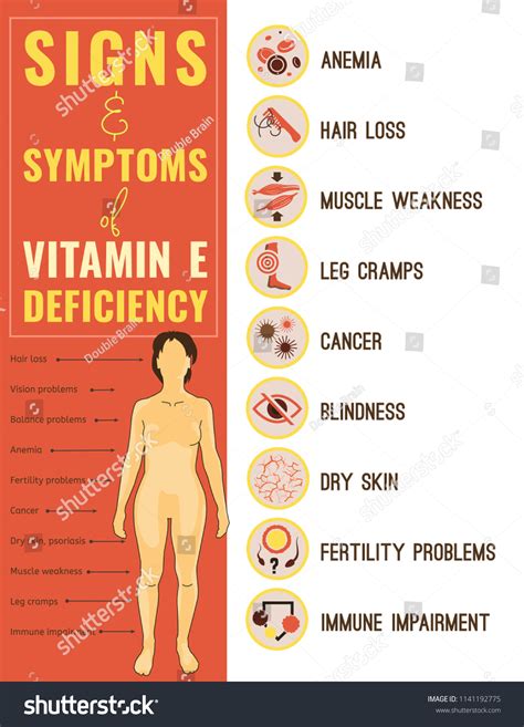 vitamin e deficiency icons set signs stock vector royalty free 1141192775 shutterstock