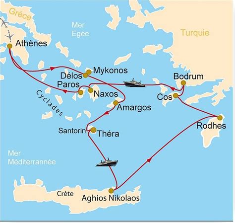 Cm 115 Trésors Des îles Grecques Mykonos Délos Amorgos Santorin