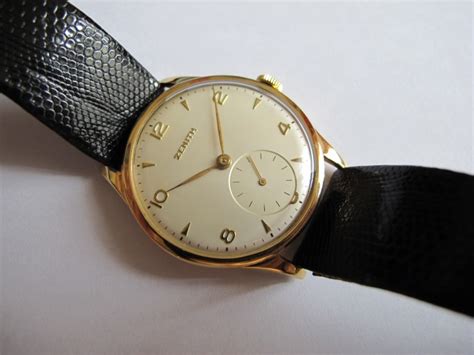 A leading multinational financial service provider based in. Zenith vintage 1952 solid gold 18K diametre 36mm