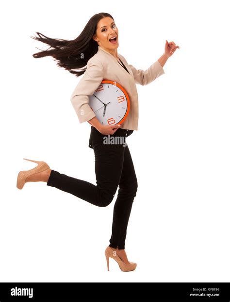 Lady Looking At Clock Hi Res Stock Photography And Images Alamy