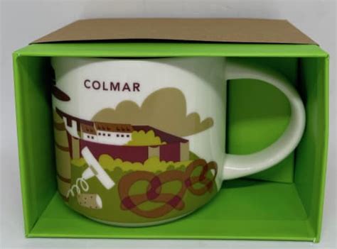 Starbucks You Are Here Collection Colmar France Ceramic Coffee Mug New