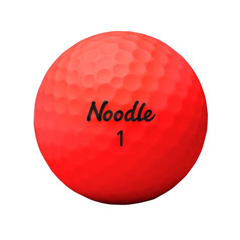 Noodle Golf Balls Neon Matte Red Taylormade Golf Taylormade