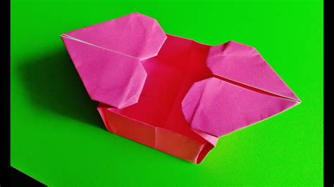 Paper Heart Box Origami Youtube