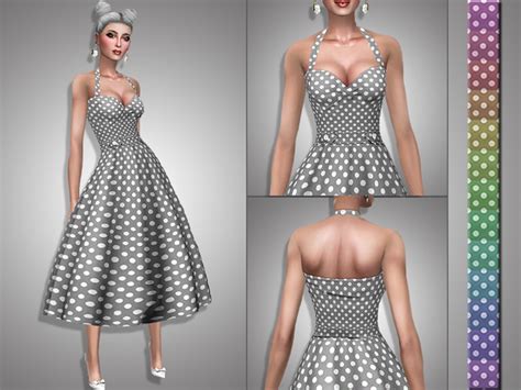 Verna Retro Dress By Simalicious At Tsr Sims 4 Updates