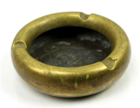Brass Ash Tray Maybe Trench Art Shell Casing 105mm