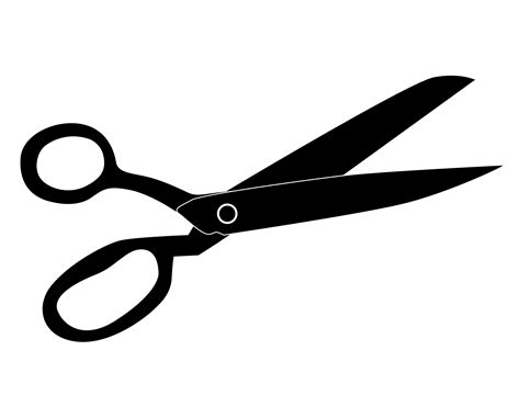 Scissors Silhouette Icon Isotared On White Background Vector