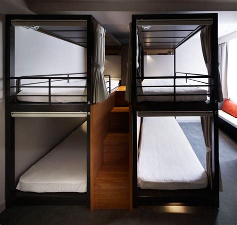 Uds Design The Grids Hostel In Tokyo Hostels Design Hostel Room Bunk Beds