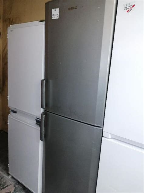 Beko Fridge Freezer Silver With Warranty At Recyk Appliances Wolverhampton Wolverhampton