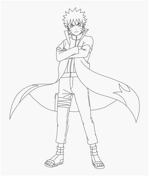 Naruto Sage Mode Coloring Pages For Kids Sketch Coloring Page