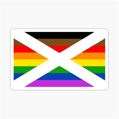 inclusive scotland pride flag sticker for sale by sargealex redbubble